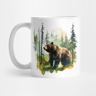 Brown Bear Forest Mug